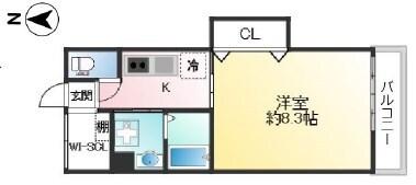 ラムール下三条 間取り図画像