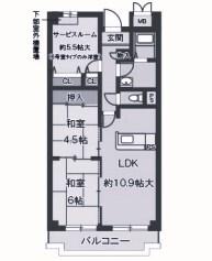 オルテンシアKOBE 間取り図画像