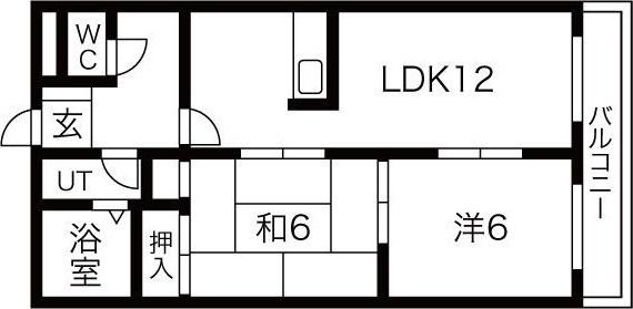 山田コーポ 間取り図画像