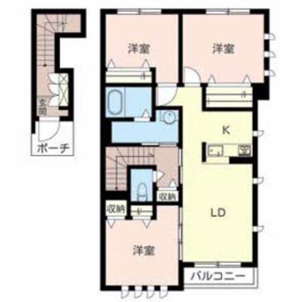 Profum Casagrande 間取り図画像