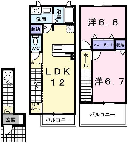 メゾン　ド　リジェールN 間取り図画像