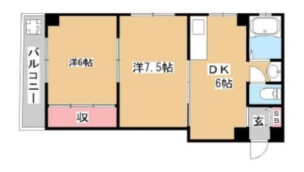 ネオライフ鈴蘭台（203） 間取り図画像