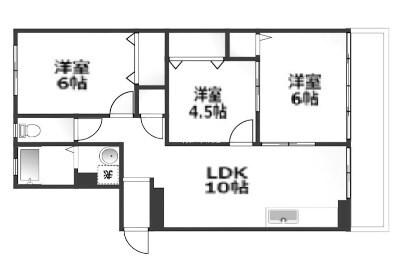リーガルハウス舞子1号棟 間取り図画像