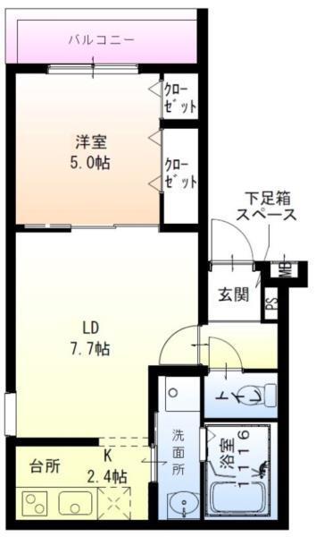 フジパレス須磨鷹取II番館 間取り図画像