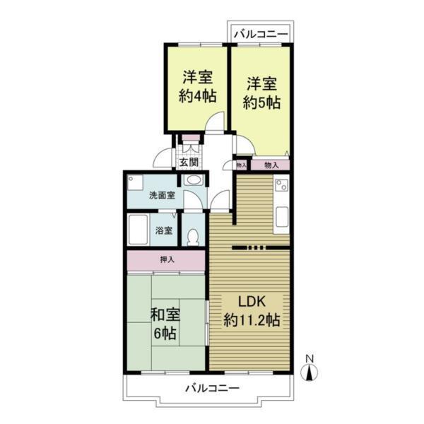 阪神打出浜マンション 間取り図画像