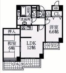 シティ南落合 間取り図画像