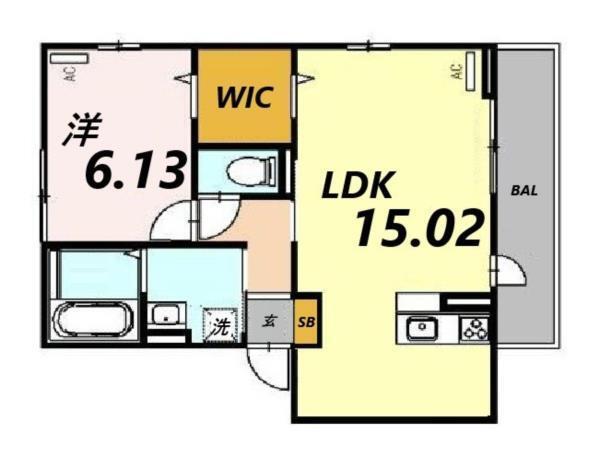 D-Place手柄B棟 間取り図画像