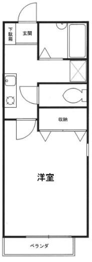森のハイツ壱番館 間取り図画像