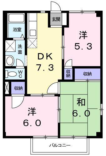 ハイツオリーブ 間取り図画像