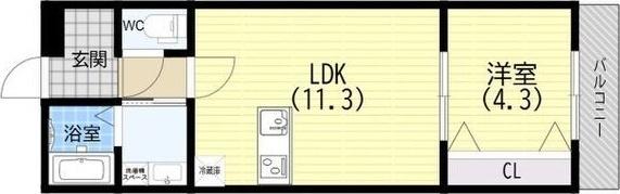 ノワール八代本町 間取り図画像