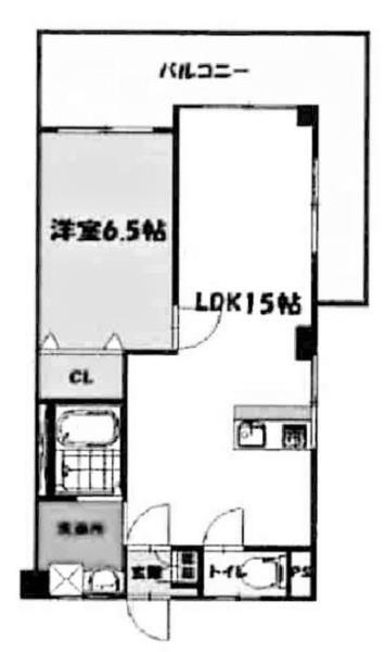 パレスタジオ（201） 間取り図画像