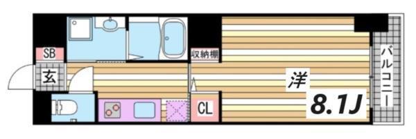 ジアコスモ神戸三宮 間取り図画像