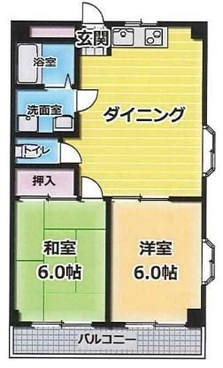 ハイツ菊水 間取り図画像