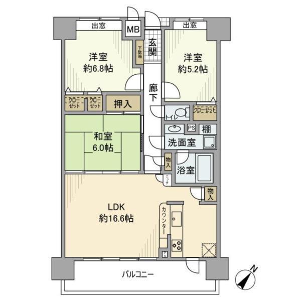 アルファステイツ西明石駅前 間取り図画像
