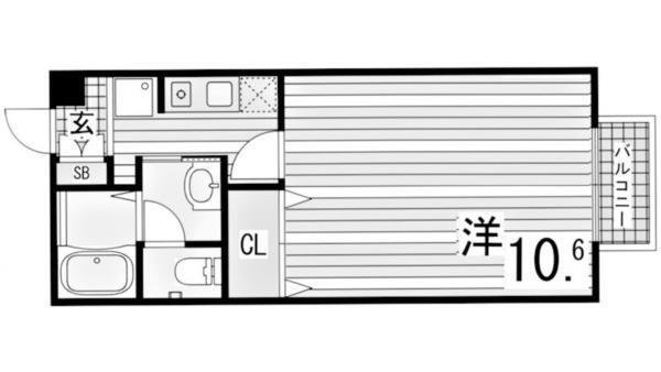 ヴューテラス前開 間取り図画像