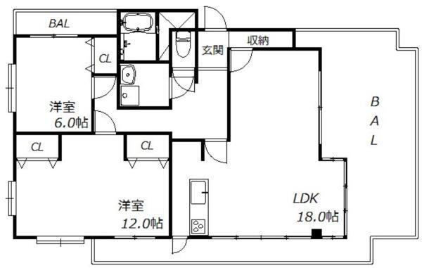 ナビオ神戸 間取り図画像