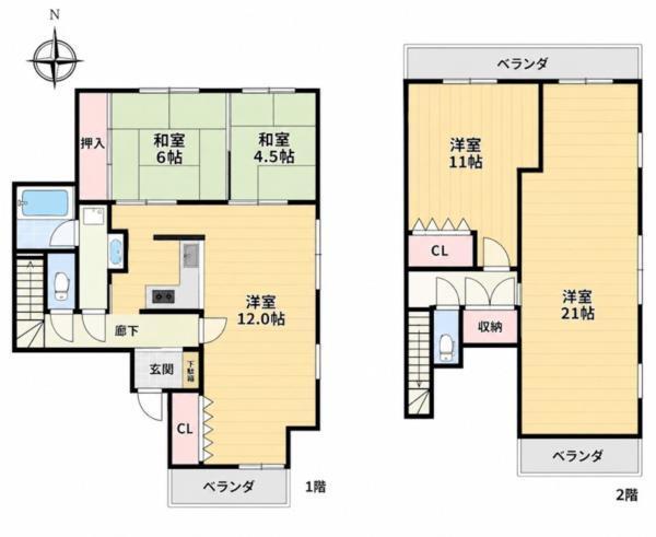 グランディア新神戸LEGEND 間取り図画像