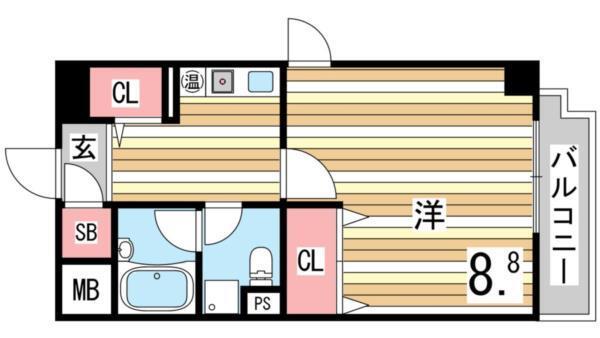 エイト御影 間取り図画像