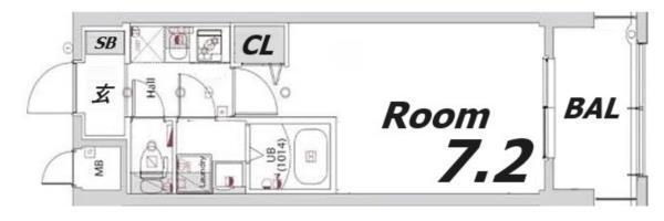 クレストタップ神戸湊町ブラン 間取り図画像