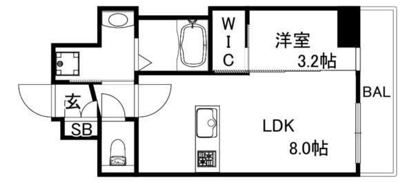 スワンズシティ神戸湊川II 間取り図画像