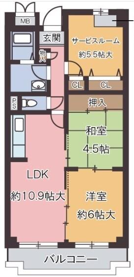 オルテンシアKOBE 間取り図画像