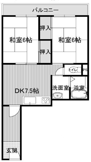 歌敷山ダイヤハイツ 間取り図画像