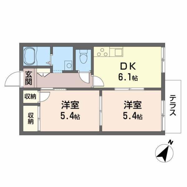若木ハイツ 間取り図画像