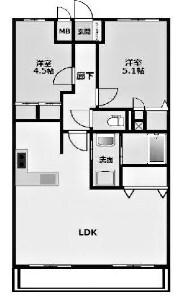 芦屋パインクレスト 間取り図画像