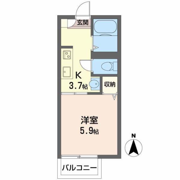 フレグランス神明 間取り図画像