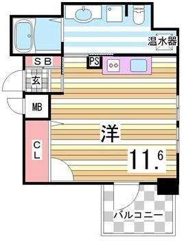アドバンス三宮IVルシール 間取り図画像