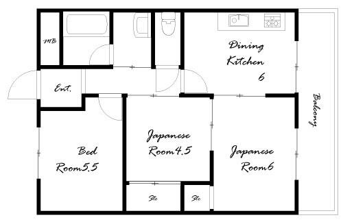 マンション大門 間取り図画像