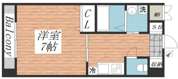 KHKコート板宿 間取り図画像