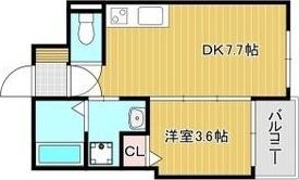 Aquamarine西北 間取り図画像
