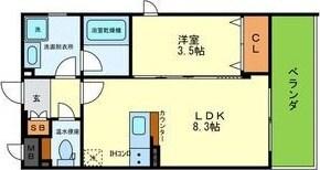 SK甲子園 間取り図画像