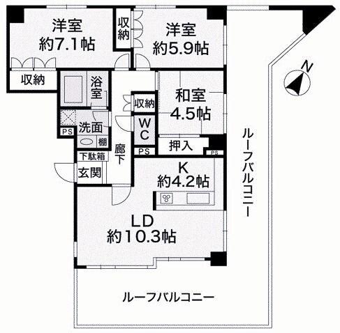 クレフ本山 間取り図画像