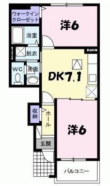 サンハイツ北六甲五番館 間取り図画像