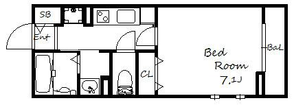 メゾン　もくれん 間取り図画像