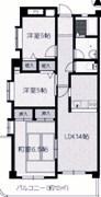 ハッピーコート芦屋 間取り図画像