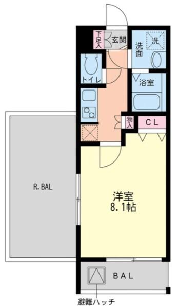 レジディア甲東園 間取り図画像