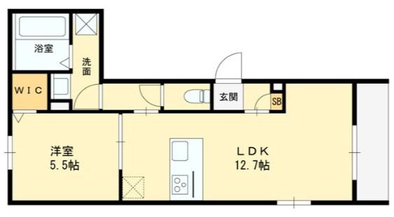 キャトル・レブローニュ 間取り図画像
