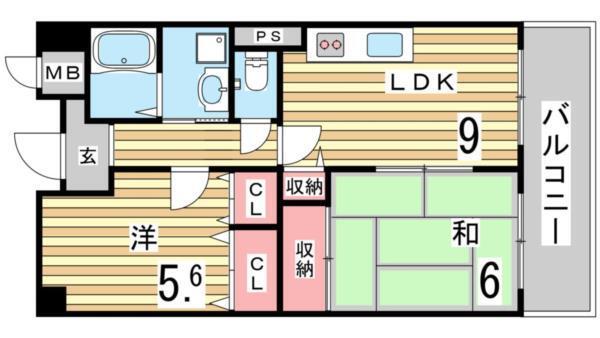 エスポワール・ダイエイ 間取り図画像