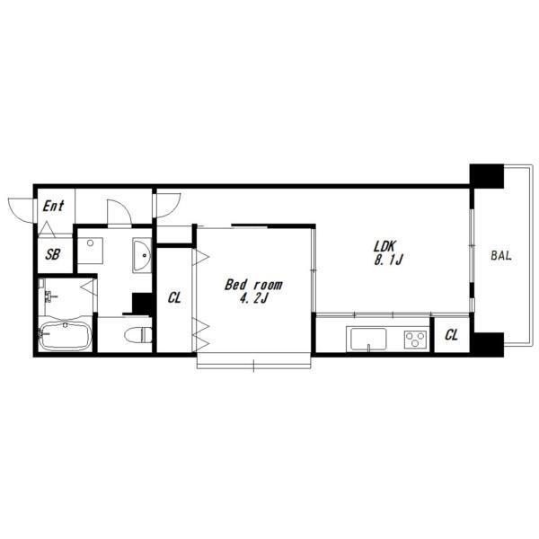 スカイ・シーフロント塩屋 間取り図画像