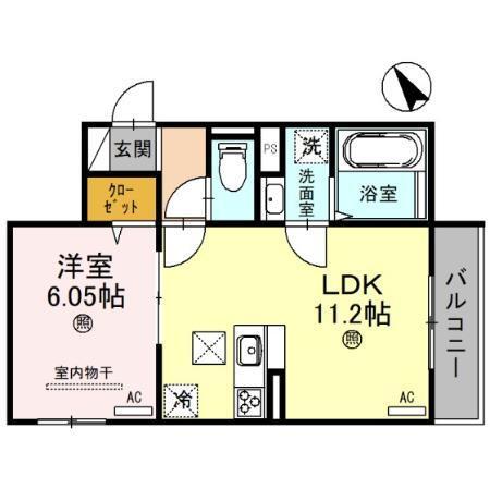 D-room国芳 間取り図画像
