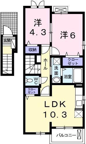 ラフレシール・ベルIII 間取り図画像