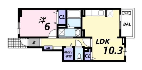 シーズンズ　コンフォートI 間取り図画像