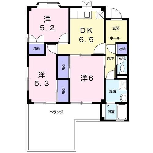 エナール北新在家 間取り図画像