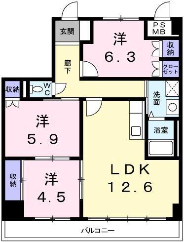 シエル青山 間取り図画像