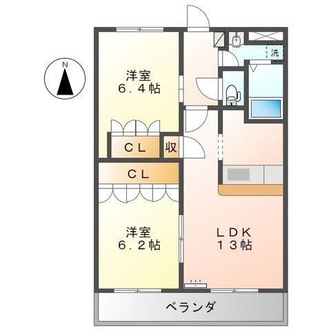 アルカディアA棟 間取り図画像