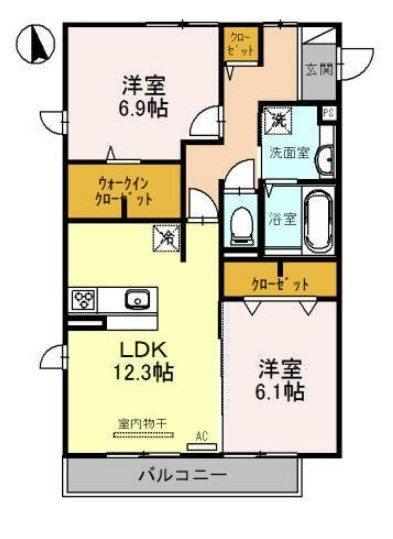 プランドール 間取り図画像