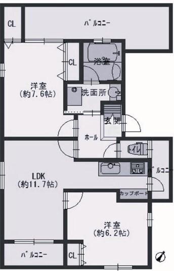 リフュージュ本山 間取り図画像
